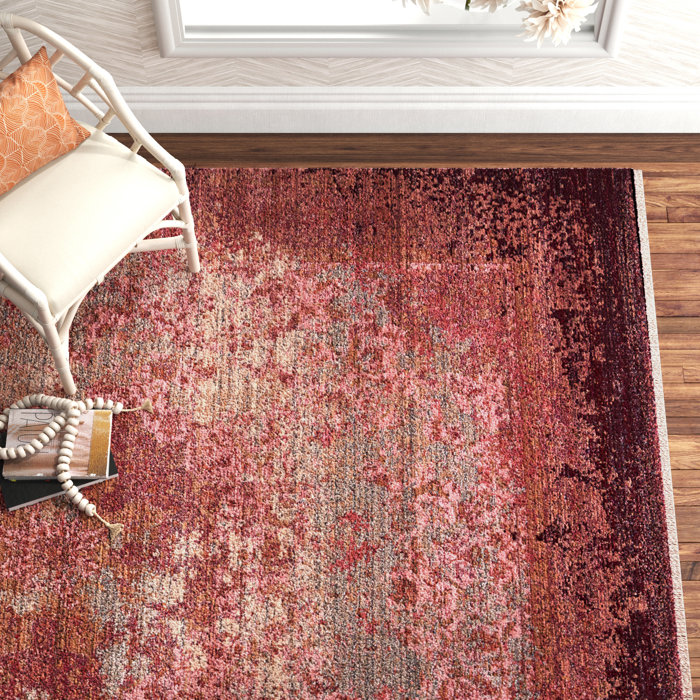 Miko Performance Red/Pink/Gold Rug & Reviews Joss & Main